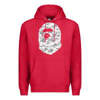 Cardinal Gorilla Head Shot Premium Hoodie - linhVisuals