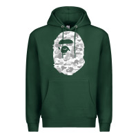Sports Green Gorilla Head Shot Premium Hoodie - linhVisuals