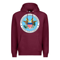 Burgundy department of redundancy department Premium Hoodie - linhVisuals