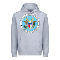 Heather Grey department of redundancy department Premium Hoodie - linhVisuals