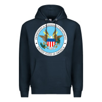Navy department of redundancy department Premium Hoodie - linhVisuals