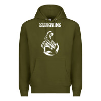 Army Green scorpion Premium Hoodie - linhVisuals