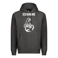 Charcoal Heather scorpion Premium Hoodie - linhVisuals