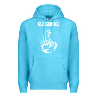 Ocean Blue scorpion Premium Hoodie - linhVisuals