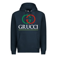 Navy grucci Premium Hoodie - linhVisuals