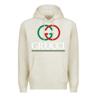Oatmeal Heather grucci Premium Hoodie - linhVisuals