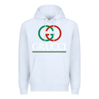 White grucci Premium Hoodie - linhVisuals