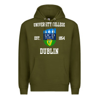 Army Green university college dublin Premium Hoodie - linhVisuals