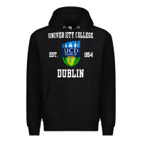 Black university college dublin Premium Hoodie - linhVisuals