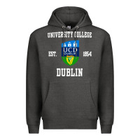 Charcoal Heather university college dublin Premium Hoodie - linhVisuals