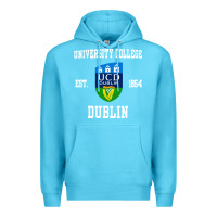 Ocean Blue university college dublin Premium Hoodie - linhVisuals