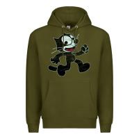 Army Green felix Premium Hoodie - linhVisuals