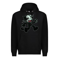 Black felix Premium Hoodie - linhVisuals
