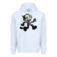 White felix Premium Hoodie - linhVisuals