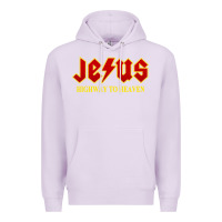 Lilac jesus rocks highway to heaven Premium Hoodie - linhVisuals