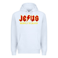 White jesus rocks highway to heaven Premium Hoodie - linhVisuals