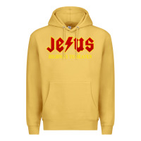Antique Gold jesus rocks highway to heaven Premium Hoodie - linhVisuals