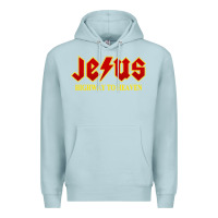 Blue Mist jesus rocks highway to heaven Premium Hoodie - linhVisuals