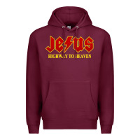 Burgundy jesus rocks highway to heaven Premium Hoodie - linhVisuals