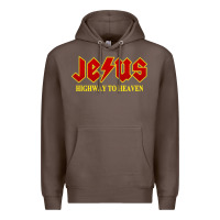 Coffee jesus rocks highway to heaven Premium Hoodie - linhVisuals