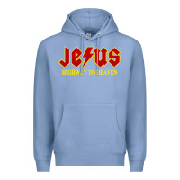 Colony Blue jesus rocks highway to heaven Premium Hoodie - linhVisuals