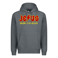 Rock jesus rocks highway to heaven Premium Hoodie - linhVisuals