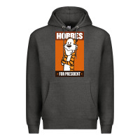 Charcoal Heather hobbes for president Premium Hoodie - linhVisuals