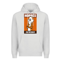 Dove Grey hobbes for president Premium Hoodie - linhVisuals