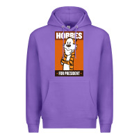 Purple hobbes for president Premium Hoodie - linhVisuals