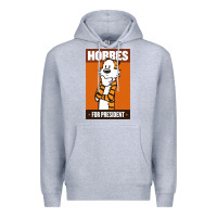 Heather Grey hobbes for president Premium Hoodie - linhVisuals