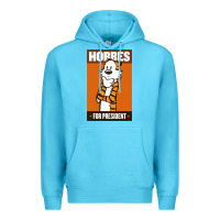 Ocean Blue hobbes for president Premium Hoodie - linhVisuals