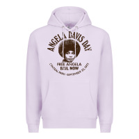 Lilac angela davis day 70s black rights Premium Hoodie - linhVisuals