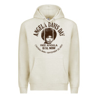 Oatmeal Heather angela davis day 70s black rights Premium Hoodie - linhVisuals