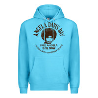 Ocean Blue angela davis day 70s black rights Premium Hoodie - linhVisuals
