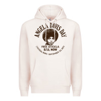 Pale Pink angela davis day 70s black rights Premium Hoodie - linhVisuals