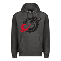 Charcoal Heather MSUM Dragons, Gear Premium Hoodie - linhVisuals