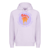 Lilac bigfoot t  shirt bigfoot lives design t  shirt Premium Hoodie - linhVisuals