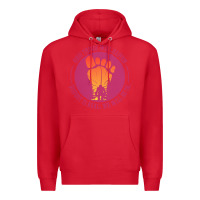 Red bigfoot t  shirt bigfoot lives design t  shirt Premium Hoodie - linhVisuals