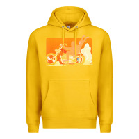Lemon bigfoot t  shirt bigfoot riding motorcycle for biker sasquatch chick t Premium Hoodie - linhVisuals