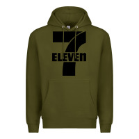 Army Green 7 elevenn Premium Hoodie - linhVisuals