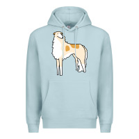 Blue Mist borzoi Premium Hoodie - linhVisuals