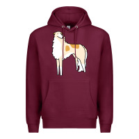 Burgundy borzoi Premium Hoodie - linhVisuals