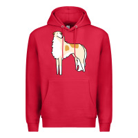 Cardinal borzoi Premium Hoodie - linhVisuals