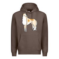 Coffee borzoi Premium Hoodie - linhVisuals