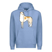 Colony Blue borzoi Premium Hoodie - linhVisuals
