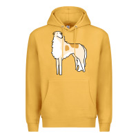 Mustard borzoi Premium Hoodie - linhVisuals
