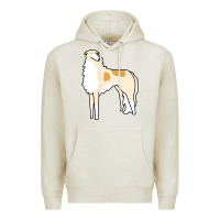 Oatmeal Heather borzoi Premium Hoodie - linhVisuals