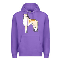 Purple borzoi Premium Hoodie - linhVisuals