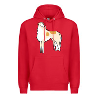 Red borzoi Premium Hoodie - linhVisuals