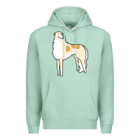Seafoam borzoi Premium Hoodie - linhVisuals
